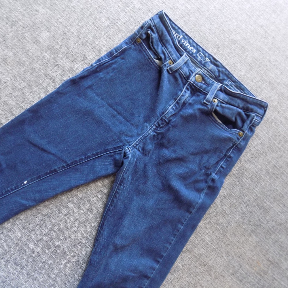 Vineyard Vines Jeans Women 2 Blue Good Skinny Dark Wash Stretch Casual Denim